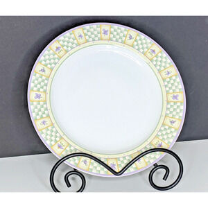 Sakura Debbie Mumm Lavender Tea Garden Round Platter Chop Plate 12.5"